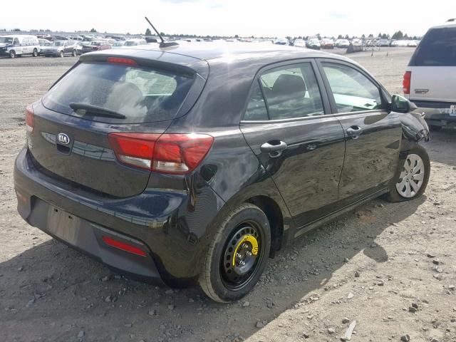 3KPA25AB7JE089988 - 2018 KIA RIO LX BLACK photo 4