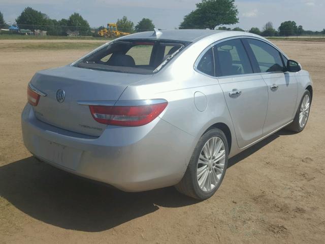 1G4PP5SK5D4219715 - 2013 BUICK VERANO SILVER photo 4