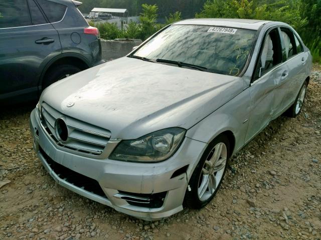 WDDGF4HB3CR212987 - 2012 MERCEDES-BENZ C 250 SILVER photo 2