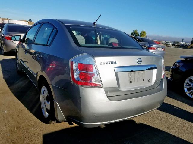 3N1AB6APXAL655299 - 2010 NISSAN SENTRA 2.0 SILVER photo 3