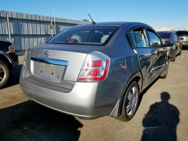 3N1AB6APXAL655299 - 2010 NISSAN SENTRA 2.0 SILVER photo 4