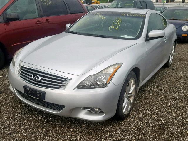 JN1CV6EL8BM263646 - 2011 INFINITI G37 SILVER photo 2