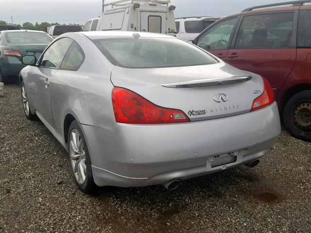 JN1CV6EL8BM263646 - 2011 INFINITI G37 SILVER photo 3