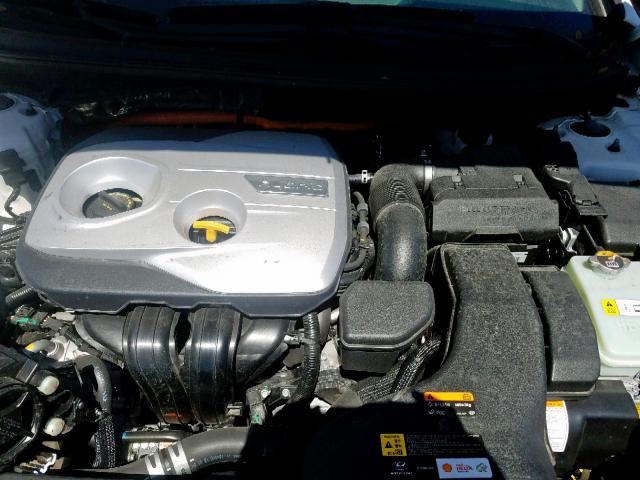 KMHE24L30JA082249 - 2018 HYUNDAI SONATA HYB WHITE photo 7