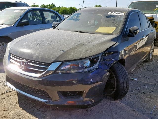 1HGCR2F89DA255534 - 2013 HONDA ACCORD EXL BLACK photo 2