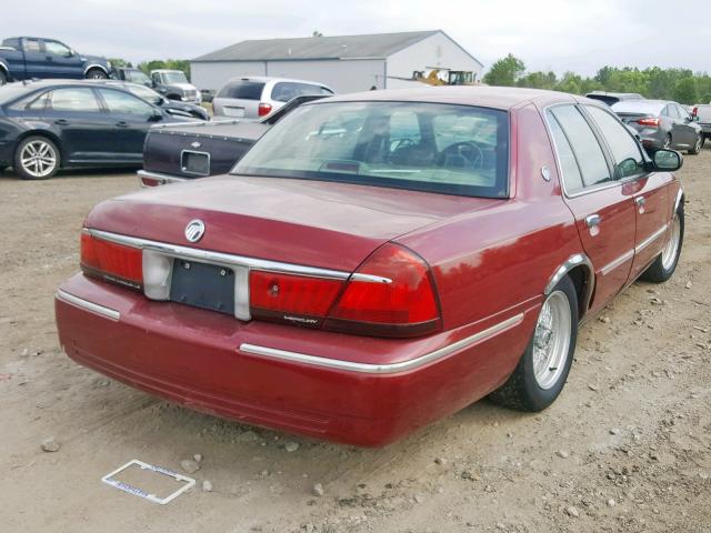 2MEFM75W22X642985 - 2002 MERCURY GRAND MARQ RED photo 4