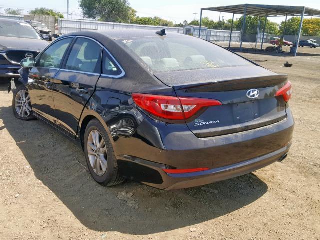 5NPE24AF2GH366548 - 2016 HYUNDAI SONATA SE BLACK photo 3