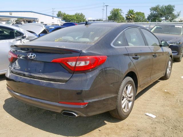 5NPE24AF2GH366548 - 2016 HYUNDAI SONATA SE BLACK photo 4