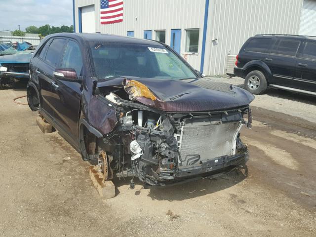 5XYKT3A11DG402876 - 2013 KIA SORENTO LX PURPLE photo 1