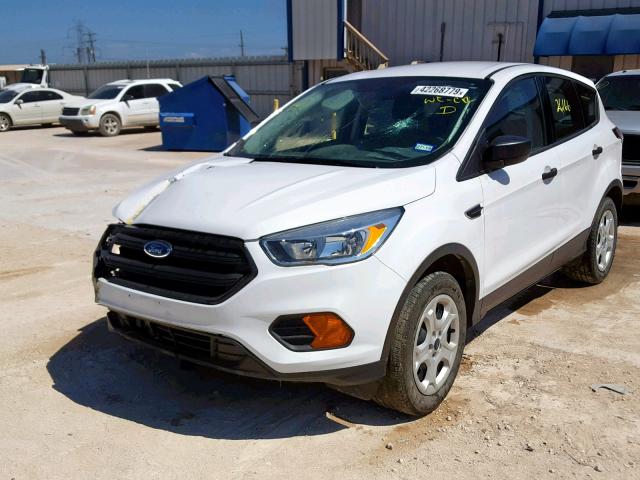 1FMCU0F70HUD15810 - 2017 FORD ESCAPE S WHITE photo 2