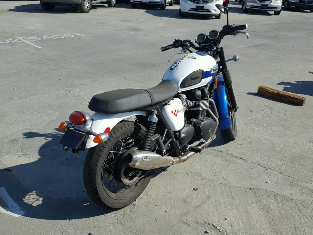 SMT910K1XFT675390 - 2015 TRIUMPH MOTORCYCLE BONNEVILLE BLUE photo 4
