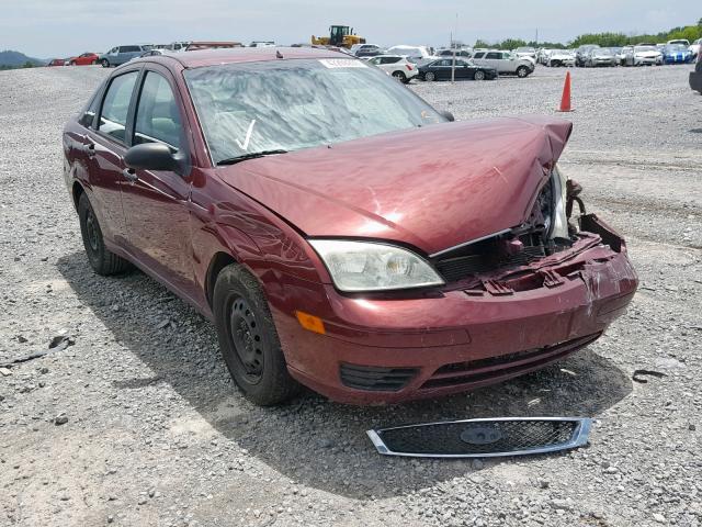 1FAHP34N26W175397 - 2006 FORD FOCUS ZX4 MAROON photo 1