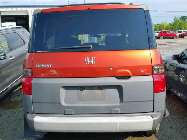 5J6YH27635L026397 - 2005 HONDA ELEMENT EX ORANGE photo 9