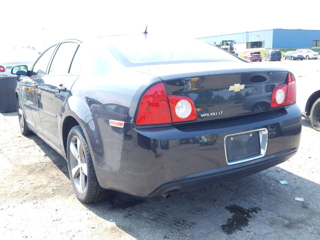 1G1ZC5E15BF233510 - 2011 CHEVROLET MALIBU 1LT შავი ფოტო 3