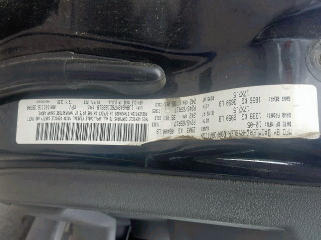 1J8HG48N76C188618 - 2006 JEEP COMMANDER 黑色 照片 10