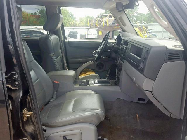 1J8HG48N76C188618 - 2006 JEEP COMMANDER 黑色 照片 5