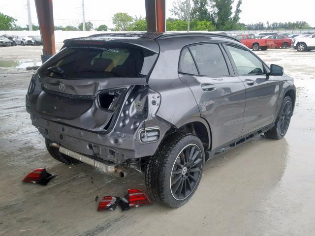 WDCTG4EB2KJ571412 - 2019 MERCEDES-BENZ GLA 250 GRAY photo 4