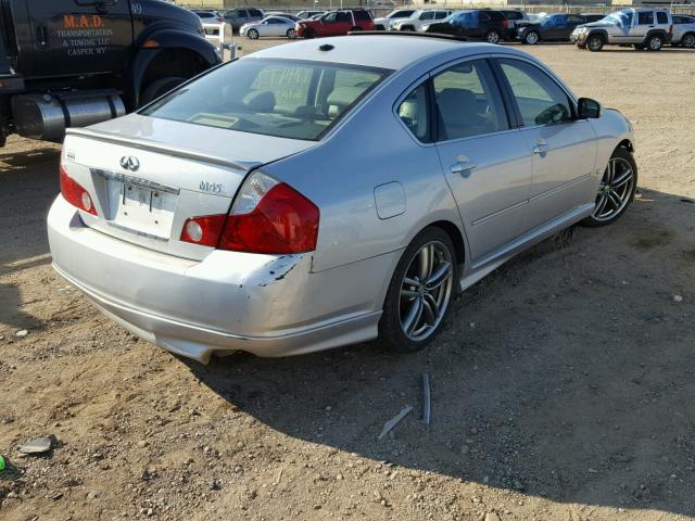 JNKBY01E47M403928 - 2007 INFINITI M45 BASE SILVER photo 4