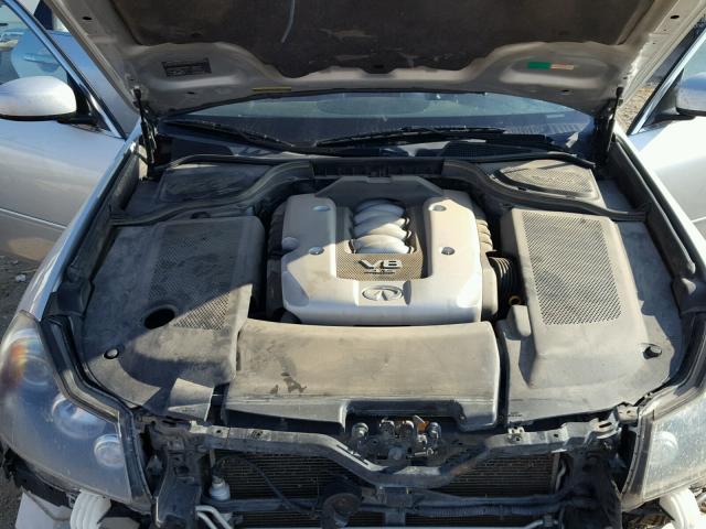 JNKBY01E47M403928 - 2007 INFINITI M45 BASE SILVER photo 7