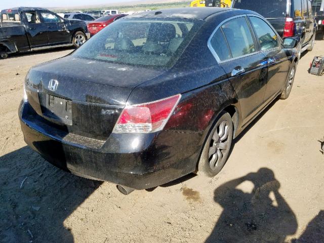 5KBCP368X9B502845 - 2009 HONDA ACCORD EXL BLACK photo 4