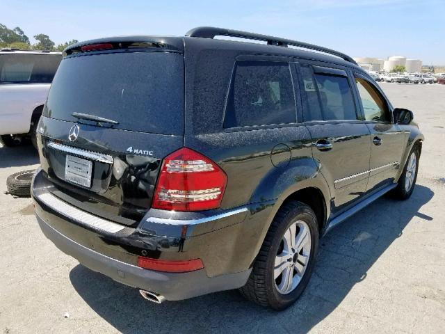 4JGBF71E99A485896 - 2009 MERCEDES-BENZ GL 450 4MA BLACK photo 4