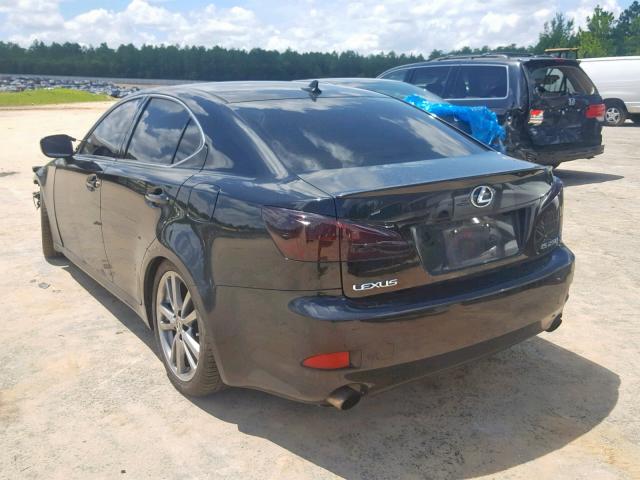 JTHBK262X85062090 - 2008 LEXUS IS 250 BLACK photo 3