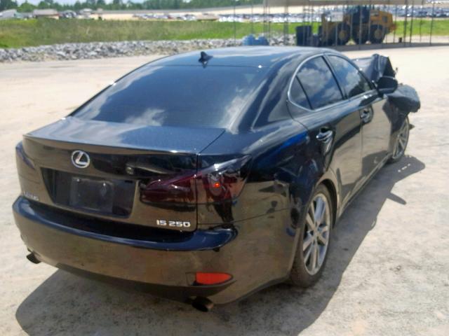 JTHBK262X85062090 - 2008 LEXUS IS 250 BLACK photo 4