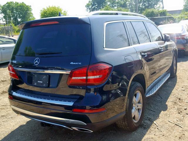 4JGDF6EE7HA913234 - 2017 MERCEDES-BENZ GLS 450 4M BLUE photo 4