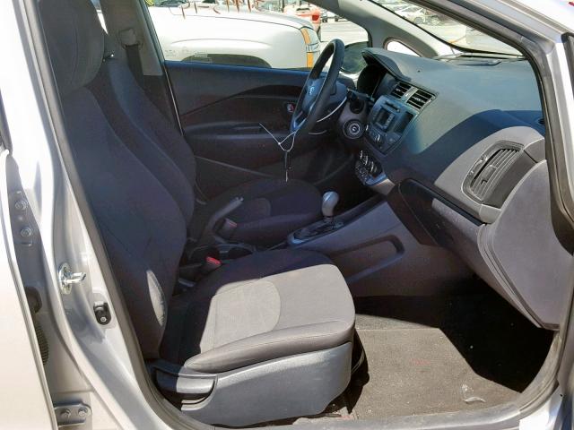 KNADM4A33E6387604 - 2014 KIA RIO LX SILVER photo 5