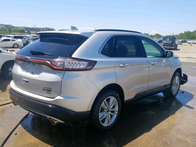 2FMPK4J84GBB67373 - 2016 FORD EDGE SEL SILVER photo 4