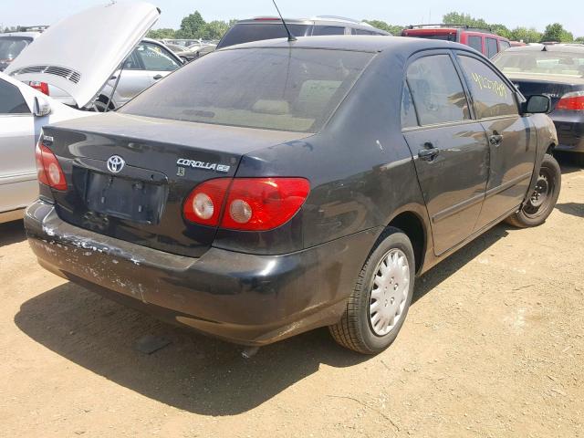 1NXBR32E77Z866446 - 2007 TOYOTA COROLLA SE BLACK photo 4