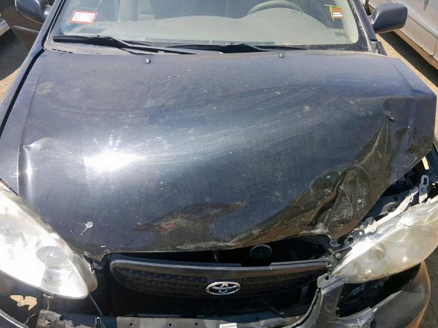 1NXBR32E77Z866446 - 2007 TOYOTA COROLLA SE BLACK photo 7