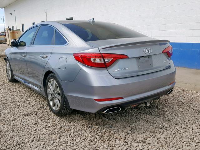 5NPE34AF5HH587639 - 2017 HYUNDAI SONATA SPO SILVER photo 3