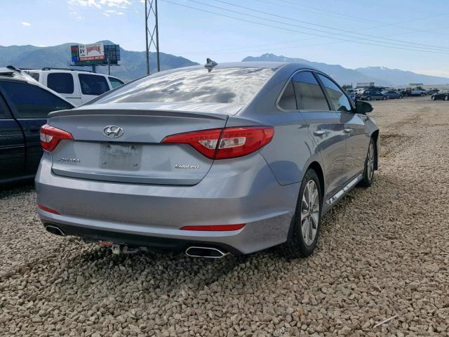 5NPE34AF5HH587639 - 2017 HYUNDAI SONATA SPO SILVER photo 4