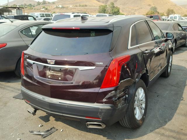 1GYKNARS6HZ288029 - 2017 CADILLAC XT5 BURGUNDY photo 4