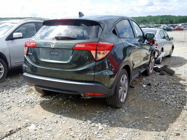 3CZRU5H57HM720892 - 2017 HONDA HR-V EX GREEN photo 4