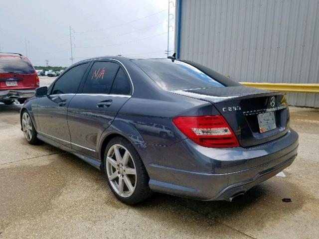 WDDGF4HB5DR252957 - 2013 MERCEDES-BENZ C 250 CHARCOAL photo 3