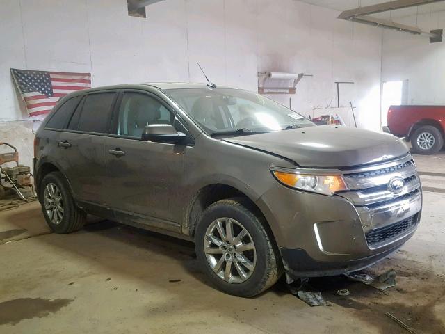 2FMDK3JC4DBC65655 - 2013 FORD EDGE SEL GRAY photo 1