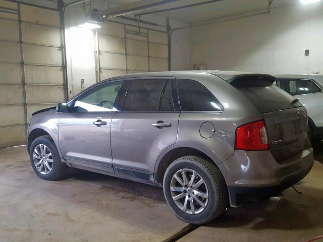 2FMDK3JC4DBC65655 - 2013 FORD EDGE SEL GRAY photo 3