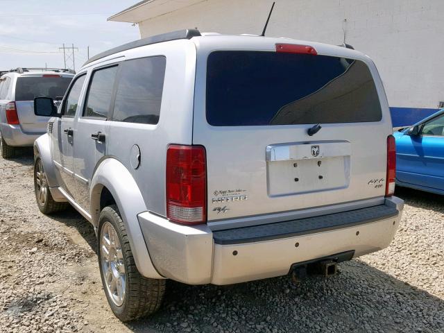 1D8GU58668W112272 - 2008 DODGE NITRO R/T SILVER photo 3