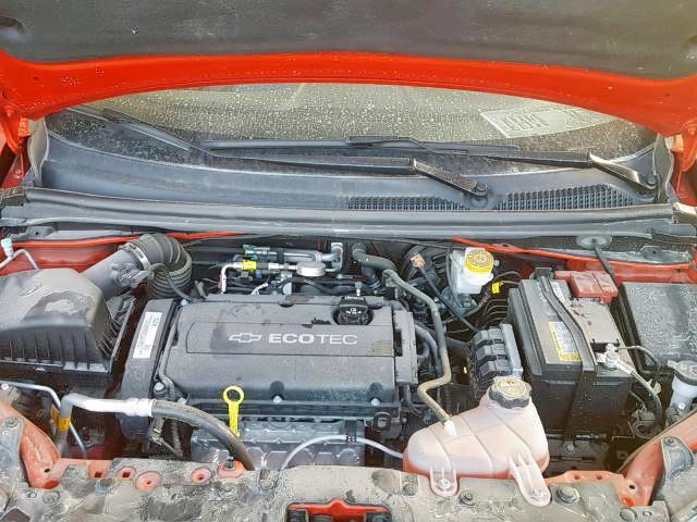 1G1JB5SH0H4151156 - 2017 CHEVROLET SONIC LS RED photo 7