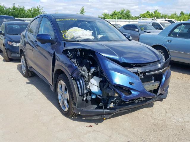 3CZRU6H54GM742465 - 2016 HONDA HR-V EX BLUE photo 1