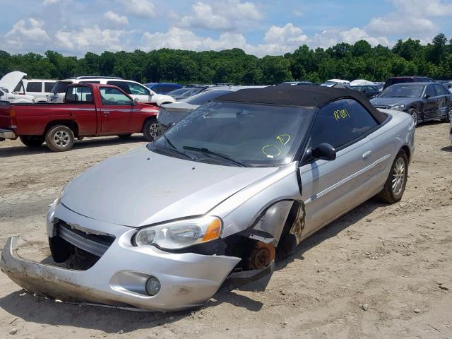 1C3EL55RX4N101562 - 2004 CHRYSLER SEBRING LX SILVER photo 2