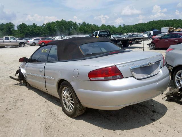 1C3EL55RX4N101562 - 2004 CHRYSLER SEBRING LX SILVER photo 3