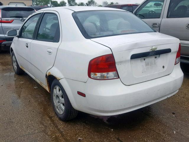 KL1TD52605B458382 - 2005 CHEVROLET AVEO BASE Ağ foto 3