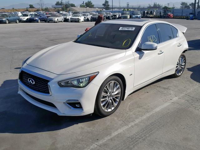 JN1EV7AP2KM514894 - 2019 INFINITI Q50 LUXE WHITE photo 2