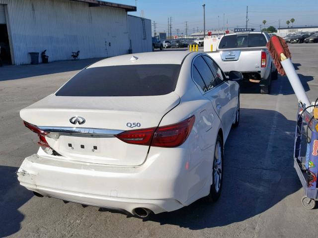 JN1EV7AP2KM514894 - 2019 INFINITI Q50 LUXE WHITE photo 4