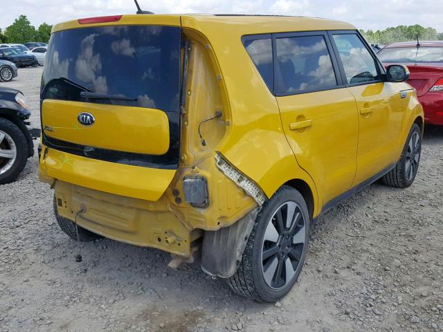 KNDJX3A57E7043891 - 2014 KIA SOUL ! YELLOW photo 4