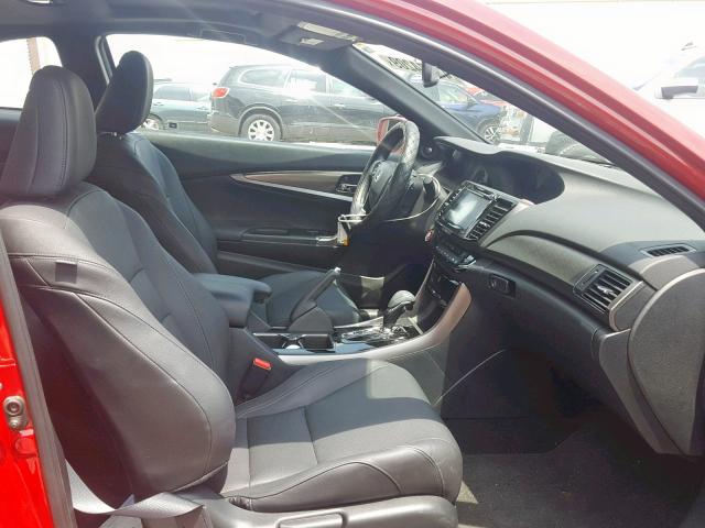 1HGCT1B85HA005750 - 2017 HONDA ACCORD EXL RED photo 5