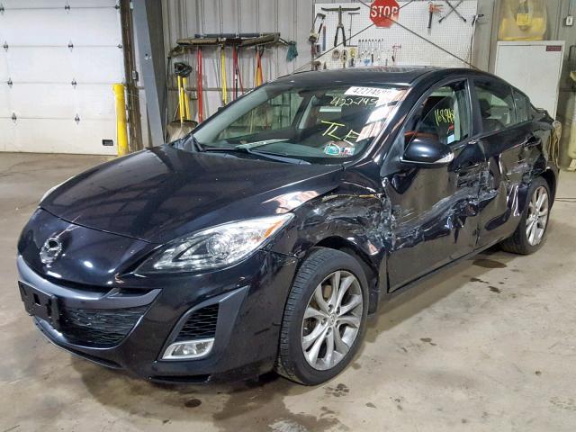 JM1BL1S61A1172248 - 2010 MAZDA 3 S BLACK photo 2